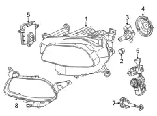 Фара CHRYSLER 68102856AI