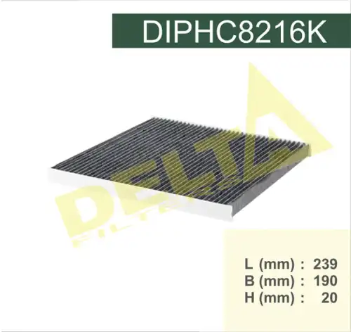 Салонный фильтр DELTA FILTERS DIPHC8216K