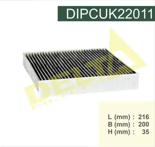 Салонный фильтр DELTA FILTERS DIPCUK22011