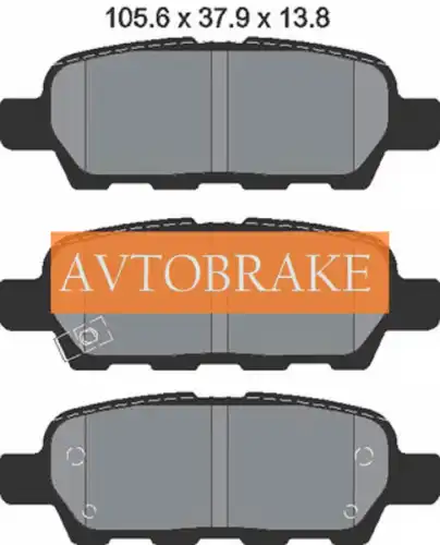 Тормозные колодки дисковые AVTOBRAKE AB3393