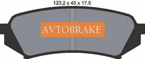 Тормозные колодки дисковые AVTOBRAKE AB3198