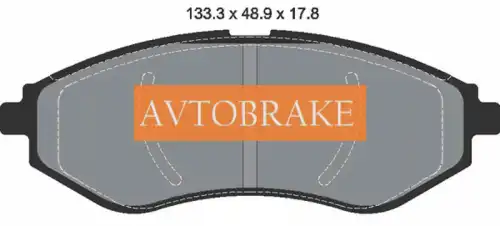 Тормозные колодки дисковые AVTOBRAKE AB3330