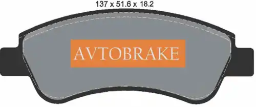 Тормозные колодки дисковые AVTOBRAKE AB1563