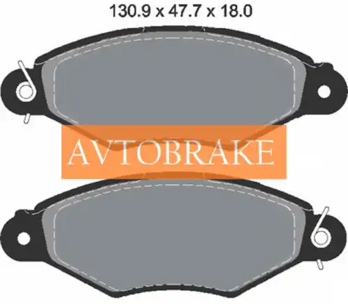 Тормозные колодки дисковые AVTOBRAKE AB1402