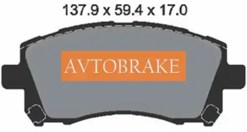 Тормозные колодки дисковые AVTOBRAKE AB3217