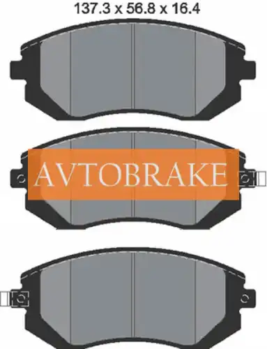 Тормозные колодки дисковые AVTOBRAKE AB3328