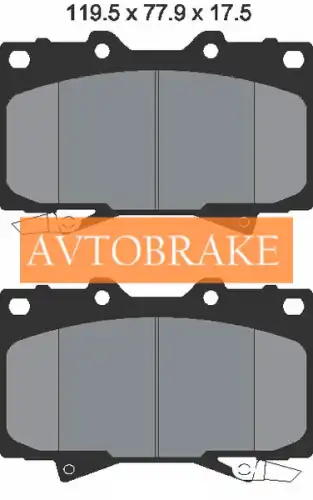 Тормозные колодки дисковые AVTOBRAKE AB3197