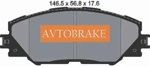 Тормозные колодки дисковые AVTOBRAKE AB3424