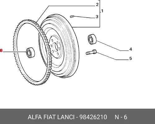 ПОДШИПНИК 9842 6210 FIAT
