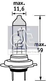 Автолампа галогенная DT 9.78105 H7