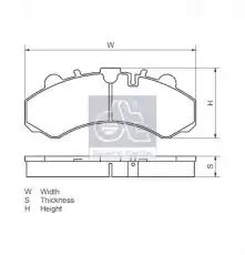 колодки дисковые MB 6.95117 DT