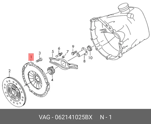 Druckplatte 062 141 025 BX VAG