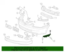 Кронштейн бампера правый 71193SDAA01 HONDA