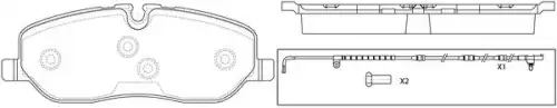 Тормозные колодки дисковые FIT FP7366E