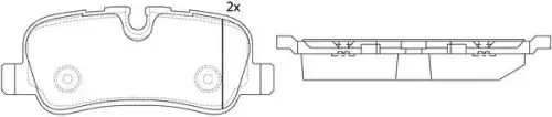 Тормозные колодки дисковые FIT FP7406