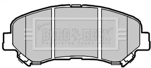 Тормозные колодки дисковые BORG&BECK BBP2084