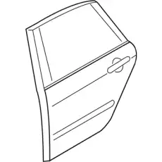 Дверь задн лв (Y50) H210A-EG0MB NISSAN