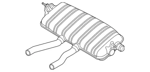 Глушитель основной 95811191041 PORSCHE
