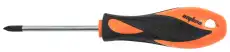  511075 ОТВЕРТКА СТЕРЖНЕВАЯ КРЕСТОВАЯ BASIC, РН1Х75 ММ OMBRA