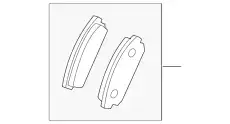 Тормозные колодки дисковые MAZDA L2Y6-26-48ZMV