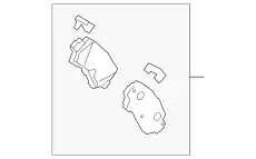Тормозные колодки дисковые MAZDA BJY7-26-48ZA
