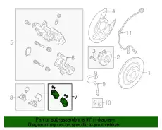 Тормозные колодки дисковые MAZDA BJY7-26-48ZA