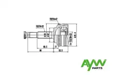 ШРУС AW1510056A AYWIPARTS