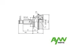 ШРУС наружный AYWIPARTS AW1510020A