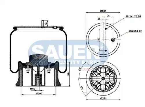 ПНЕВМОРЕССОРА SAUER S2292919200