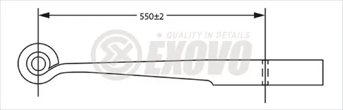 лист рессоры 1-й 282801E EXOVO