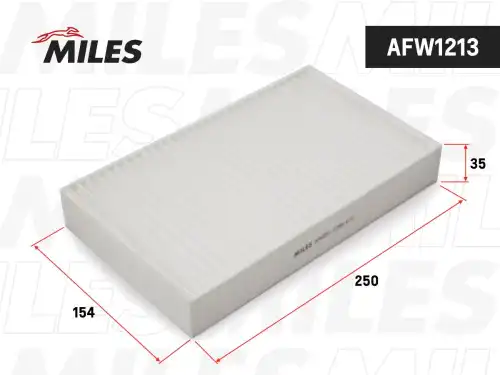 Салонный фильтр MILES AFW1213
