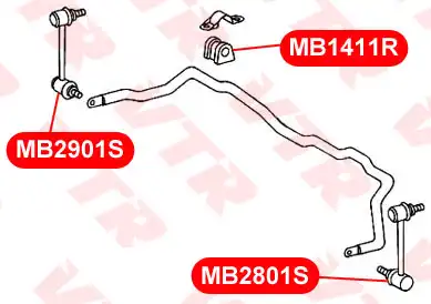 Тяга стабилизатора VTR MB2901S