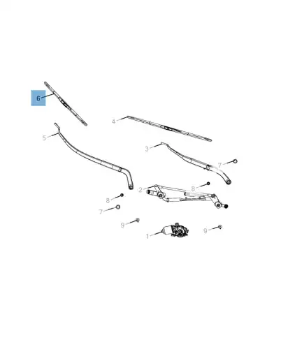 Щетка стеклоочистителя K68197139AA JEEP