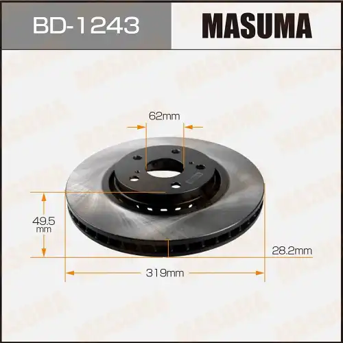Тормозной диск MASUMA BD-1243
