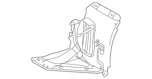 Подкрылок PORSCHE 98750412409