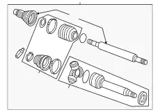 ПОЛУОСЬ YS4Z-3B437-AB FORD