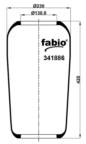 (50)_200060# ROLL AIR SPRING!115x80x91 \ 341886 FABIO