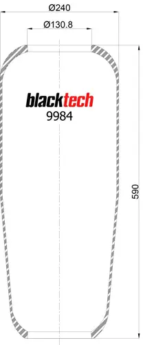 Пневмоподушка BLACKTECH RL9984