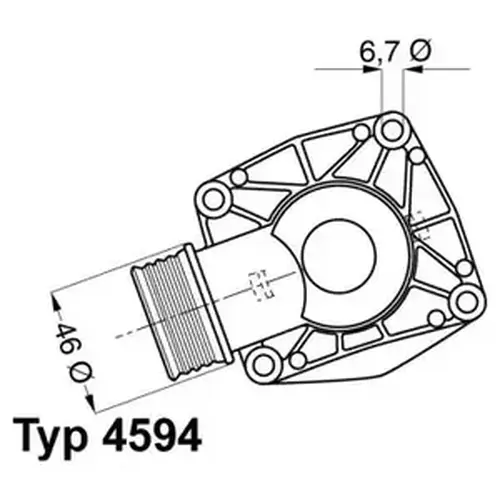 Термостат системы охлаждения WAHLER 4594.90D