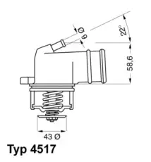 Термостат системы охлаждения WAHLER 4517.87D