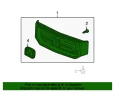 Деталь GRILLE, FR- NH744M 71100SJCA20ZA HONDA