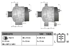 Генератор DENSO DAN1279