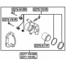 Суппорт тормозной FEBEST 0277-Y61RR
