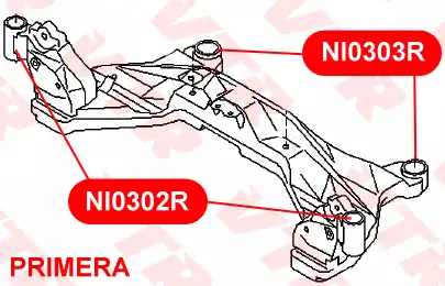 NI0302R САЙЛЕНТБЛОК ОПОРЫ АКПП VTR