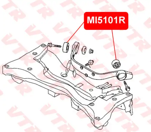 MI5101R САЙЛЕНТБЛОК ДИФФЕРЕНЦИАЛА ЗАДНЕГО VTR