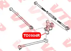 TO0904R САЙЛЕНТБЛОК ЗАДНЕЙ ЦАПФЫ,НИЖНИЙ VTR