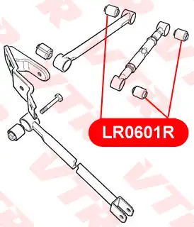 LR0601R САЙЛЕНТБЛОК ПОПЕРЕЧНОЙ ТЯГИ VTR