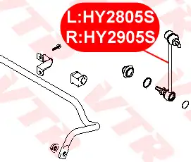 Тяга стабилизатора VTR HY2905S