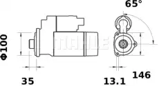 Стартер MAHLE MS 628