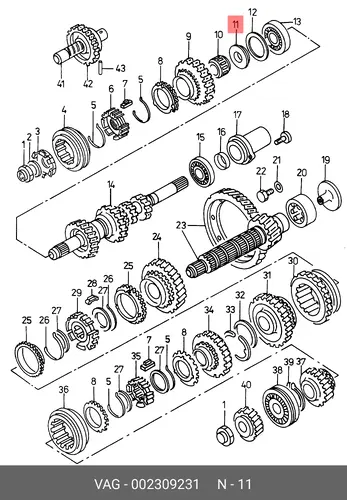 SPANNRING 002309231 VAG